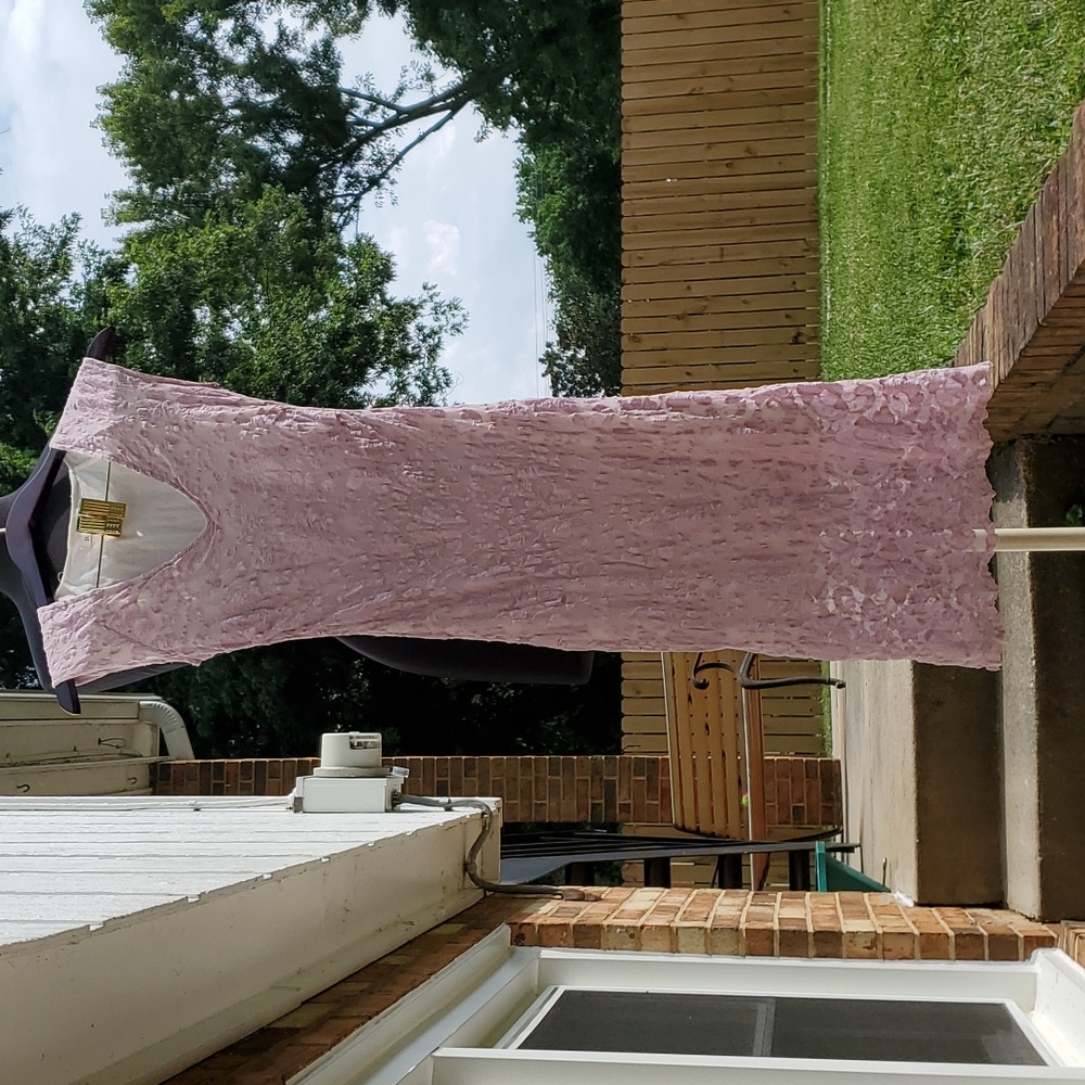 Lilac (light purple) lace dress